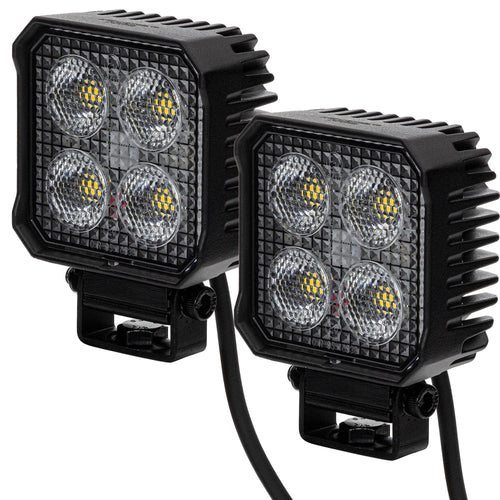 LED-MARTIN® RS1700 LED-Rückfahrscheinwerfer eckig 1700lm. Weiß leuchtend zur Ausleuchtung beim Rückwärtsfahren.