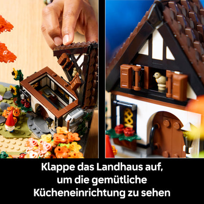 LEGO Icons Herbstlicher Landhausgarten 11372 – Bauset für Erwachsene