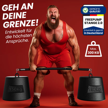 RED RAB Smart Workout Bar Fitness Stange Set – 5 Widerstandsbänder