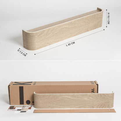 Kazai Toke moderne Design-Wandgarderobe - Eiche weiss