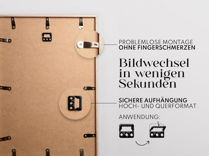 Artower Bilderrahmen DIN A2 42 x 59,4 cm Eiche Echtholz Natur
