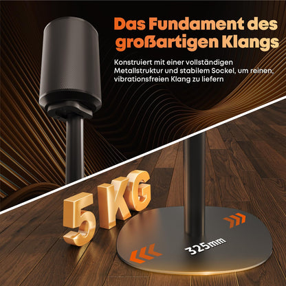 PUTORSEN Lautsprecherständer für SONOS Era 100 & Era 300, Schwarz