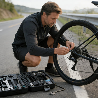 cyclists Fahrrad-Reparaturset 22-teilig, Werkzeugset im Tragekoffer