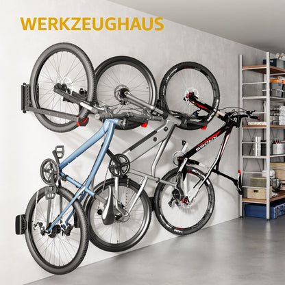 monTEK Fahrrad-Wandhalterung schwenkbar, belastbar bis 35 kg