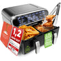 Stillstern Duo-Fry Heissluftfritteuse 8 L, 2 Kammern, 2400 W für fettarmes Garen