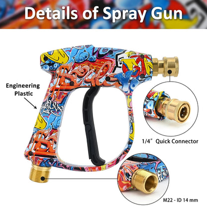BEAR FORCE Hochdruckreiniger-Spritzpistole M22 mit Schaumlanze 1L