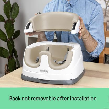 Ingenuity 2-in-1 Sitzerhöhung mit Tablett, Beige, ab 6 Monaten