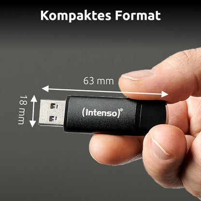 Intenso Flex Line USB-Stick 256 GB, USB-C & USB-A, Schwarz