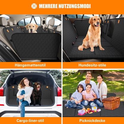 BMaoBBo Hundedecke Auto Rückbank 127x62 cm, wasserdicht, schwarz