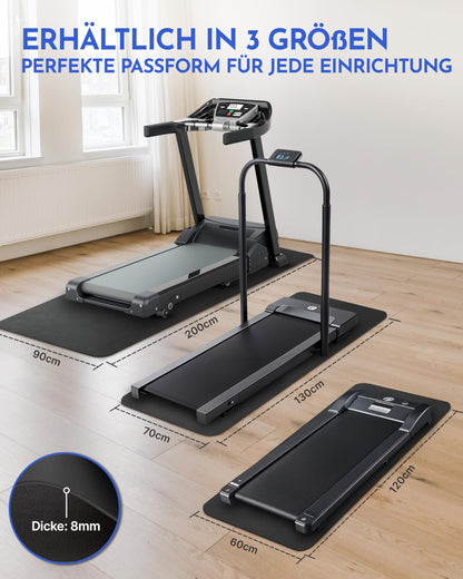 NEOLYMP Bodenschutzmatte für Fitnessgeräte, 200 x 90 cm, 8 mm