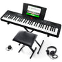 Alesis Melody 61 Digitalpiano – 61 Tasten Anfänger-Komplett-Set: Schwarzes 61-Tasten Digitalpiano für Anfänger zum Musizieren.