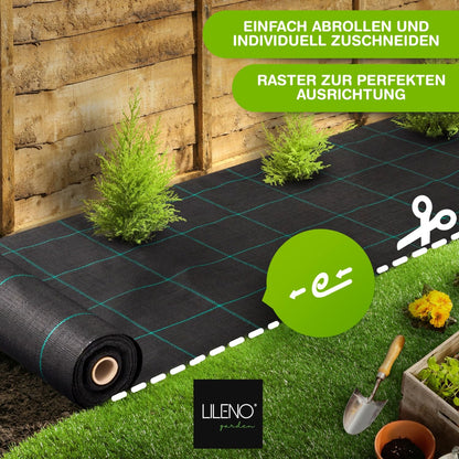 LILENO HOME Anti-Unkrautgewebe 100 g/m² wasserdurchlässig 2 x 15 m