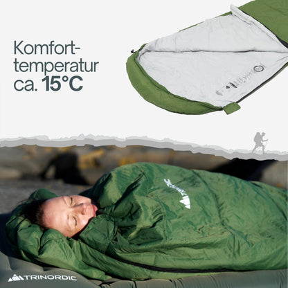 Trinordic Sommerschlafsack Ultraleicht – 780 g Mumienschlafsack
