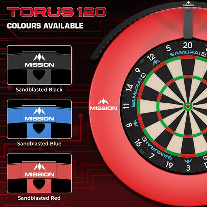 Mission Darts Torus 120 LED Dartscheiben-Beleuchtung USB-C schwarz
