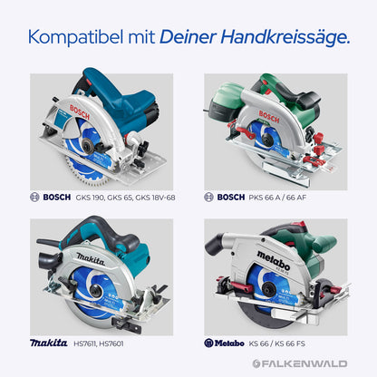 FALKENWALD Kreissägeblatt 190x30 mm Hartmetall für Holz, Metall & Alu