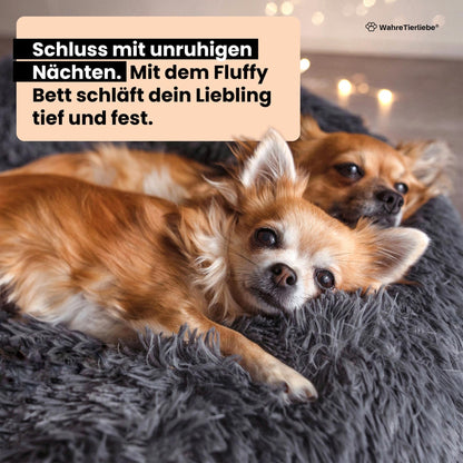 Wahre Tierliebe Fluffy Wolke Original Hundebett – Waschbar