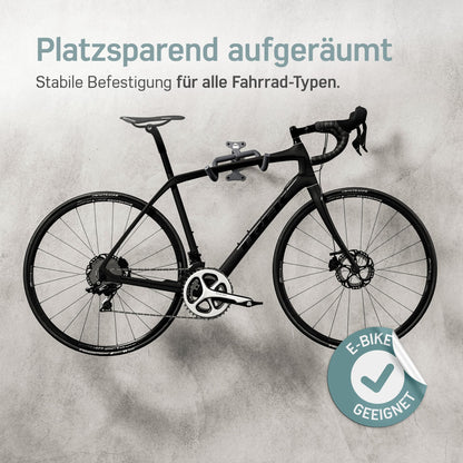 Borgen Fahrrad-Wandhalterung klappbar bis 20 kg für MTB und E-Bike
