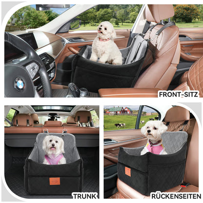 GL GLENSLAVE Hundeautositz für kleine/mittlere Hunde - Schwarz/Grau