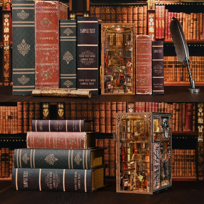 MiniCity Book Nook Kit Abbey Library 3D-Holzpuzzle Buchstütze