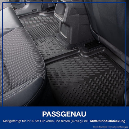 ELMASLINE Skoda KODIAQ Gummimatten & Wanne Set – 2016-2024 5cm Rand