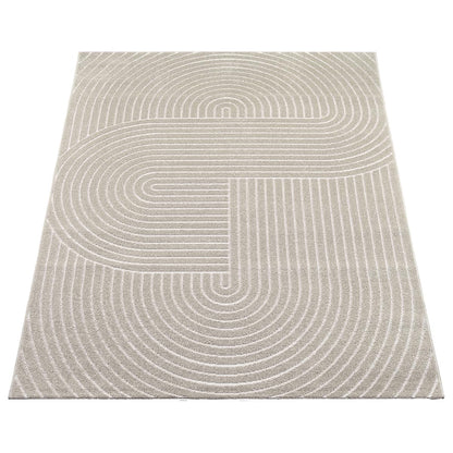 The Carpet Santo Plus Wohnzimmer/Outdoor Teppich - Beige 200x280 cm