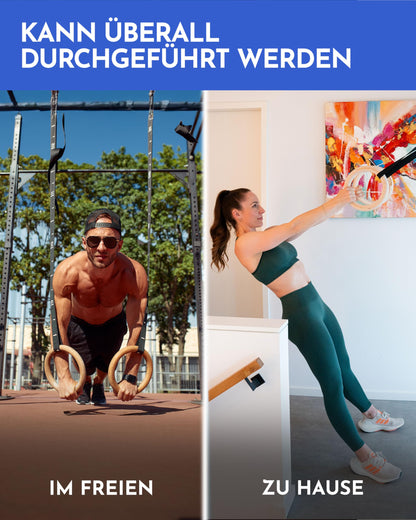 NEOLYMP Turnringe Birkenholz – Gymnastikringe für Indoor & Outdoor