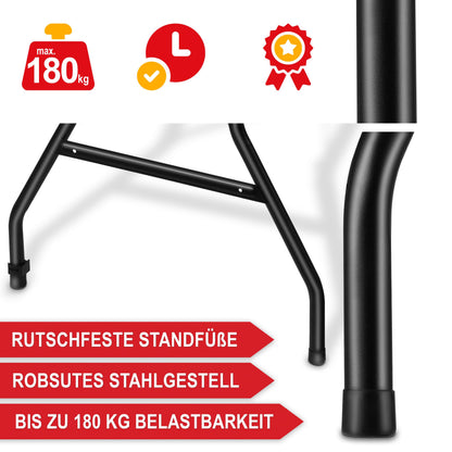 Onbest Holz Optik Klapptisch Gartentisch – gross, Kunststoff/Alu