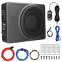 Mulcort 10 Zoll 600W Auto Subwoofer Untersitz - Aktiv Bass: Kompakter, flacher 10-Zoll Aktiv-Subwoofer für tiefe Basswiedergabe im Auto.