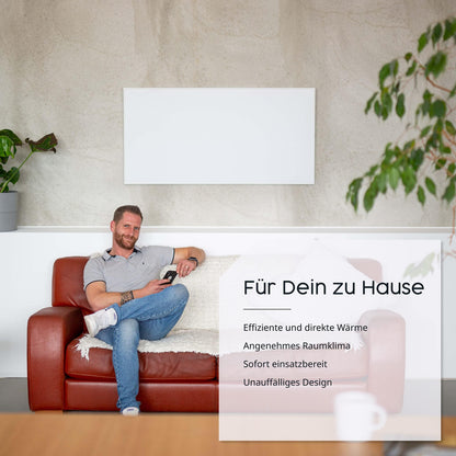 Könighaus Infrarot Wandheizung – 1200 Watt inkl. Thermostat