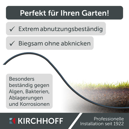 Kirchhoff HDPE Rohr 32 mm x 25 m | PE Verlegerohr, DVGW geprüft