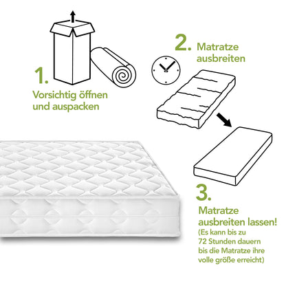 DREAMSTAR Ergo Flex Duo Taschenfederkernmatratze - 90x200cm H2/H3