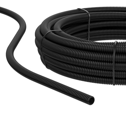 AUPROTEC Wellrohr geschlitzt Kabelschutzschlauch 22 mm x 10 m