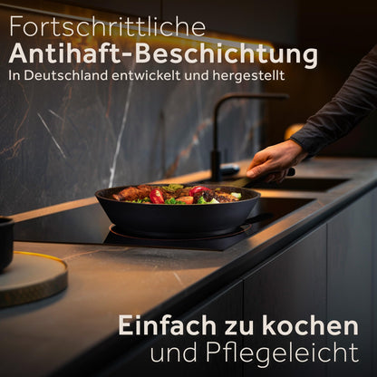 ZWIEGER Aluguss Pfannenset Induktion - 3-teilig 20/24/28 cm