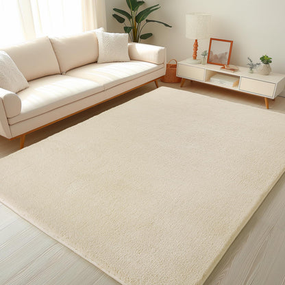 Sour Lemon Kurzflor Teppich Wohnzimmer Grau 200x300 – Waschbar