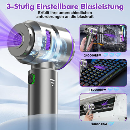Micisty ST-6659Plus 4-in-1 Akku-Handstaubsauger, 28000 Pa, kabellos