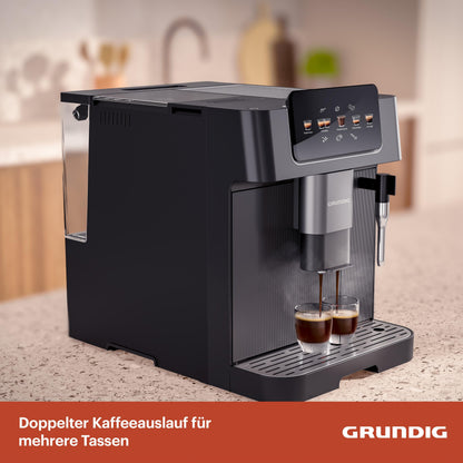 GRUNDIG KVA 6230 Kaffeevollautomat mit Milchaufschäumdüse – Schwarz