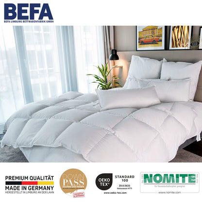 BEFA NATUR Daunendecke Ganzjahr 90% Daunen – 135x200 cm