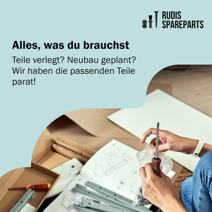 rudis-spareparts Softclose Scharnier für IKEA UTRUSTA 110°, 8 Stück