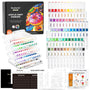 Shuttle Art Acrylstifte Set, 60 Farben, wasserfest, Pinselspitze für Steine, Holz und Glas