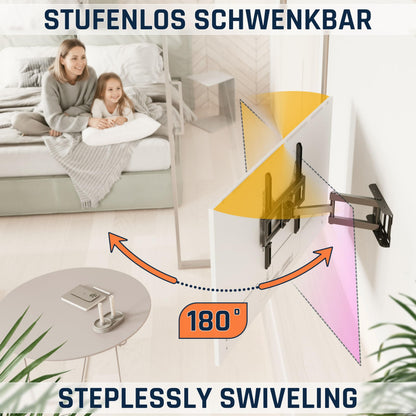 RICOO S5144 TV Wandhalterung schwenkbar für 40–65 Zoll, bis 50 kg