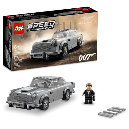 LEGO Speed Champions 007 Aston Martin DB5 76911 Bauset mit James-Bond-Minifigur und silberfarbenen Radeinsätzen