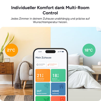tado° Smartes Heizkörperthermostat X Starter Kit mit Bridge X
