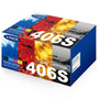 HALLOLUX CLT-P406C Toner 4er-Pack kompatibel für Samsung CLX-3305, 4 Kartuschen Schwarz, Cyan, Magenta, Gelb