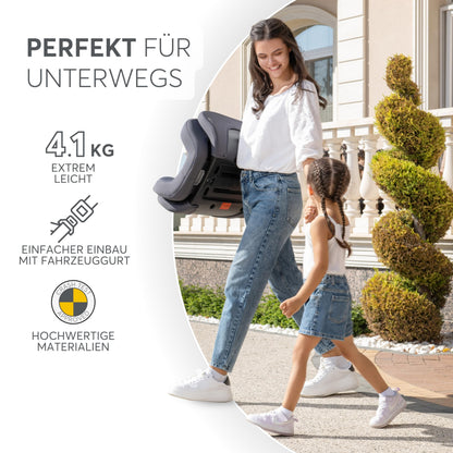 KikkaBoo i-AID Kindersitz 15-36 kg, Gruppe 2/3, i-Size, Grau