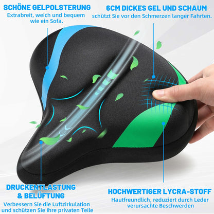 CDYWD Gelsattel extra breit, ergonomischer Fahrradsattel, universal