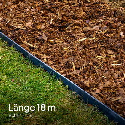 UNIGARDIA ECO Rasenkante aus recyceltem Kunststoff, 18 m, 78 mm