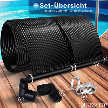 KESSER Solarkollektor Poolheizung 400x70 cm für Pools bis 16.000 l