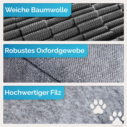 Briliantwerk Schnüffelteppich für Hunde – Intelligenzspielzeug, Grau