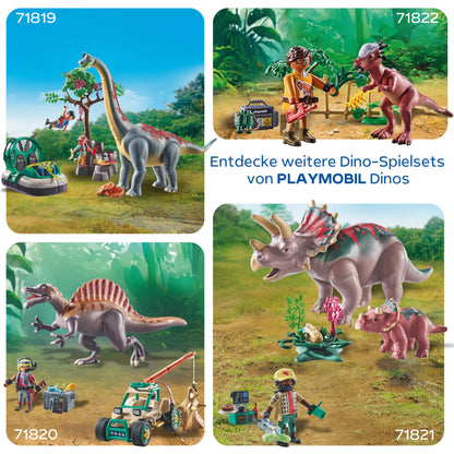 PLAYMOBIL Brachiosaurus-Begegnung mit Luftkissenboot Spielset 71819