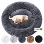 Wahre Tierliebe Hundebett Fluffy Wolke - Das Original. Rundes, flauschiges Hundebett für Hunde zum Schlafen.